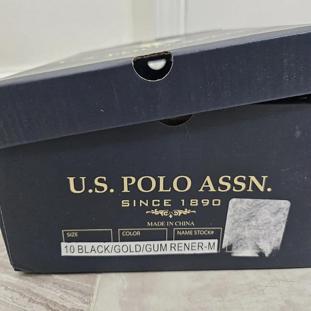 New U.S. Polo Assn. Tread Women's Gum Rener Golden Black Athletic Shoes Size 10 - Picture 8 of 9